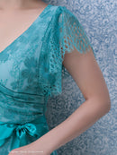 Andy/AN-OK2333/ワンピース/ミニドレス/総レース/ウエストリボン