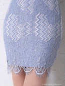 Andy/AN-OK2343/ワンピース/ミニドレス/ワンカラー/レース/バックリボン