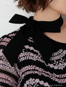 AN-OK2443/ANDY/ワンピース/ワンショルダー/タイト/キャバドレス/ミニ/タイト/ウエストリボン/袖あり