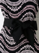 AN-OK2443/ANDY/ワンピース/ワンショルダー/タイト/キャバドレス/ミニ/タイト/ウエストリボン/袖あり