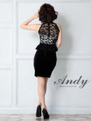 Andy/AN-OK2492/ワンピース/キャバドレス/ミニドレス/タイトワンピース/ベルト風/ペプラム