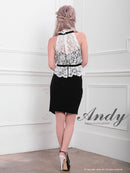 Andy/AN-OK2492/ワンピース/キャバドレス/ミニドレス/タイトワンピース/ベルト風/ペプラム