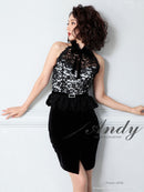 Andy/AN-OK2492/ワンピース/キャバドレス/ミニドレス/タイトワンピース/ベルト風/ペプラム