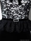 Andy/AN-OK2492/ワンピース/キャバドレス/ミニドレス/タイトワンピース/ベルト風/ペプラム