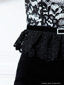 Andy/AN-OK2492/ワンピース/キャバドレス/ミニドレス/タイトワンピース/ベルト風/ペプラム