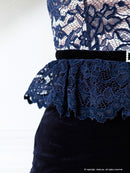 Andy/AN-OK2492/ワンピース/キャバドレス/ミニドレス/タイトワンピース/ベルト風/ペプラム