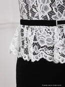 Andy/AN-OK2492/ワンピース/キャバドレス/ミニドレス/タイトワンピース/ベルト風/ペプラム