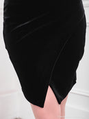 Andy/AN-OK2492/ワンピース/キャバドレス/ミニドレス/タイトワンピース/ベルト風/ペプラム