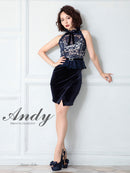 Andy/AN-OK2492/ワンピース/キャバドレス/ミニドレス/タイトワンピース/ベルト風/ペプラム