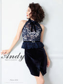 Andy/AN-OK2492/ワンピース/キャバドレス/ミニドレス/タイトワンピース/ベルト風/ペプラム