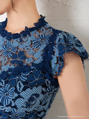 Andy/AN-OK2499/ワンピース/ドレス/ナイトドレス/ミニドレス/キャバドレス/レース/ウエストリボン