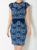 Andy/AN-OK2499/ワンピース/ドレス/ナイトドレス/ミニドレス/キャバドレス/レース/ウエストリボン