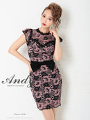 Andy/AN-OK2499/ワンピース/ドレス/ナイトドレス/ミニドレス/キャバドレス/レース/ウエストリボン