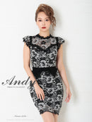 Andy/AN-OK2499/ワンピース/ドレス/ナイトドレス/ミニドレス/キャバドレス/レース/ウエストリボン