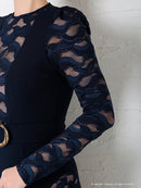 Andy/AN-OK2500/ワンピース/ミニドレス/ワンカラー/レース/タイトワンピース/袖あり/長袖