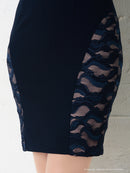 Andy/AN-OK2500/ワンピース/ミニドレス/ワンカラー/レース/タイトワンピース/袖あり/長袖