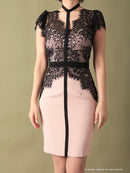 Andy/AN-OK2505/ワンピース/ミニドレス/ツートンカラー/タイトワンピース