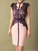 Andy/AN-OK2505/ワンピース/ミニドレス/ツートンカラー/タイトワンピース