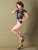 Andy/AN-OK2505/ワンピース/ミニドレス/ツートンカラー/タイトワンピース