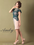 Andy/AN-OK2505/ワンピース/ミニドレス/ツートンカラー/タイトワンピース