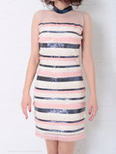 Andy/AN-OK2511/ワンピース/ナイトドレス/キャバドレス/ミニドレス/カラフルボーダー柄/SALE/セール