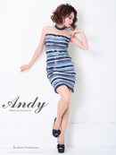 Andy/AN-OK2511/ワンピース/ナイトドレス/キャバドレス/ミニドレス/カラフルボーダー柄/SALE/セール