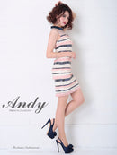 Andy/AN-OK2511/ワンピース/ナイトドレス/キャバドレス/ミニドレス/カラフルボーダー柄/SALE/セール