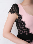 Andy/AN-OK2529/ナイトドレス/キャバドレス/ドレス/ワンピース/ミニドレス/レース/ウエストリボン/タイト/袖あり/SALE/セール