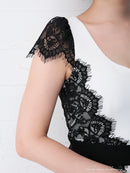 Andy/AN-OK2529/ナイトドレス/キャバドレス/ドレス/ワンピース/ミニドレス/レース/ウエストリボン/タイト/袖あり/SALE/セール