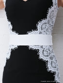 Andy/AN-OK2529/ナイトドレス/キャバドレス/ドレス/ワンピース/ミニドレス/レース/ウエストリボン/タイト/袖あり/SALE/セール