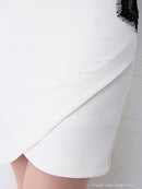 Andy/AN-OK2529/ナイトドレス/キャバドレス/ドレス/ワンピース/ミニドレス/レース/ウエストリボン/タイト/袖あり/SALE/セール