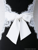 Andy/AN-OK2529/ナイトドレス/キャバドレス/ドレス/ワンピース/ミニドレス/レース/ウエストリボン/タイト/袖あり/SALE/セール