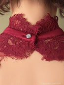 Andy/AN-OK2550/ワンピース/ミニドレス/ワンカラー/総レース/タイトワンピース/袖あり