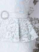 Andy/AN-OK2570/ナイトドレス/キャバドレス/ドレス/ワンピース/ミニドレス/総レース/ペプラム/袖あり