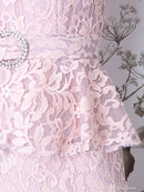 Andy/AN-OK2570/ナイトドレス/キャバドレス/ドレス/ワンピース/ミニドレス/総レース/ペプラム/袖あり