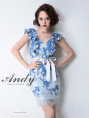 Andy/AN-OK2584/ワンピース/ミニドレス/総レース/ウエストリボン/キャバドレス