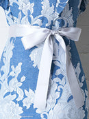 Andy/AN-OK2584/ワンピース/ミニドレス/総レース/ウエストリボン/キャバドレス