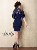 Andy/AN-OK2620/ワンピース/ドレス/ナイトドレス/ミニドレス/キャバドレス/レース/袖あり/星咲るい着用