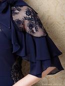 Andy/AN-OK2620/ワンピース/ドレス/ナイトドレス/ミニドレス/キャバドレス/レース/袖あり/星咲るい着用