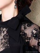 Andy/AN-OK2620/ワンピース/ドレス/ナイトドレス/ミニドレス/キャバドレス/レース/袖あり/星咲るい着用