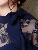 Andy/AN-OK2620/ワンピース/ドレス/ナイトドレス/ミニドレス/キャバドレス/レース/袖あり/星咲るい着用