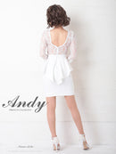 Andy/AN-OK2625/ワンピース/ミニドレス/ワンカラー/タイトワンピース/カラードレス/ペプラム