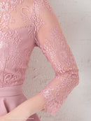 Andy/AN-OK2625/ワンピース/ミニドレス/ワンカラー/タイトワンピース/カラードレス/ペプラム