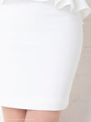 Andy/AN-OK2625/ワンピース/ミニドレス/ワンカラー/タイトワンピース/カラードレス/ペプラム