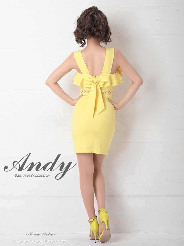 Andy ドレス AN-OK2626 ワンピース ミニドレス andyドレス アンディドレス クラブ キャバ ドレス パーティードレス Andy⁄AN-OK2626⁄ワンピース⁄ミニドレス⁄フリル⁄カラードレス⁄バック