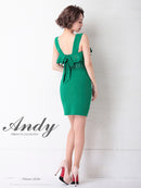 Andy/AN-OK2626/ワンピース/ミニドレス/フリル/カラードレス/バックリボン/ノースリーブ/キャバドレス