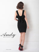 Andy/AN-OK2626/ワンピース/ミニドレス/フリル/カラードレス/バックリボン/ノースリーブ/キャバドレス