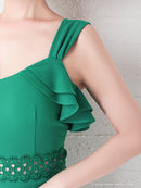 Andy/AN-OK2626/ワンピース/ミニドレス/フリル/カラードレス/バックリボン/ノースリーブ/キャバドレス