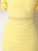 Andy/AN-OK2626/ワンピース/ミニドレス/フリル/カラードレス/バックリボン/ノースリーブ/キャバドレス