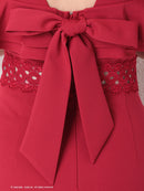 Andy/AN-OK2626/ワンピース/ミニドレス/フリル/カラードレス/バックリボン/ノースリーブ/キャバドレス